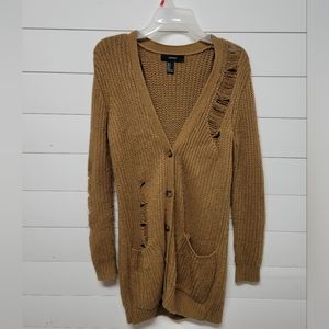 Distressed Forever 21 Cardigan